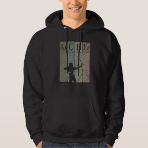 Archer Periodic Table Elements Bow Hunting Archery Hoodie