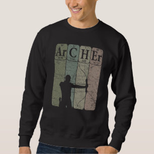 Archer Periodic Table Elements Bow Hunting Archery Sweatshirt