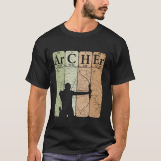 Archer Periodic Table Elements Bow Hunting Archery T-Shirt