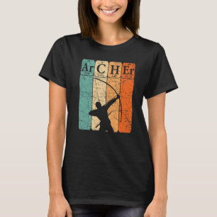 Archer Periodic Table Elements Bow Hunting Archery T-Shirt