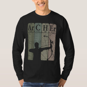 Archer Periodic Table Elements Bow Hunting Archery T-Shirt