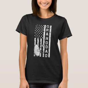Archer Us Flag Bow Target Arrow Bowman Archery Gr T-Shirt
