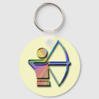 Archer with Bow & Arrow Keychain