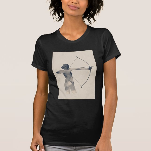 Archeress Watercolor Silhouette T-Shirt (Front)