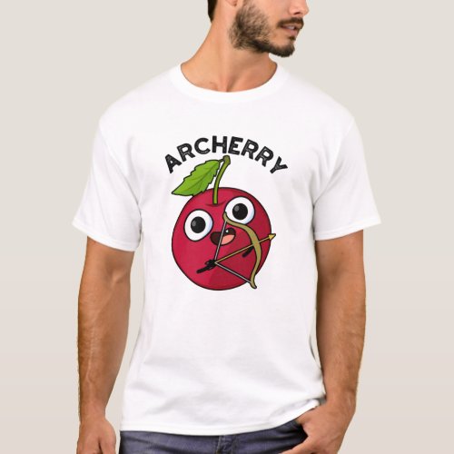 Archerry Funny Fruit Archery Cherry Pun  T_Shirt