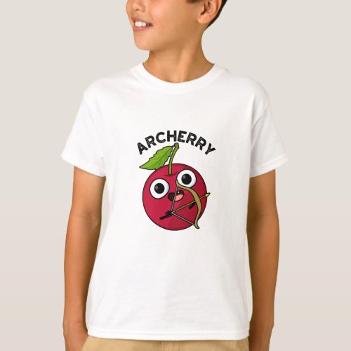 Archerry Funny Fruit Archery Cherry Pun  T_Shirt