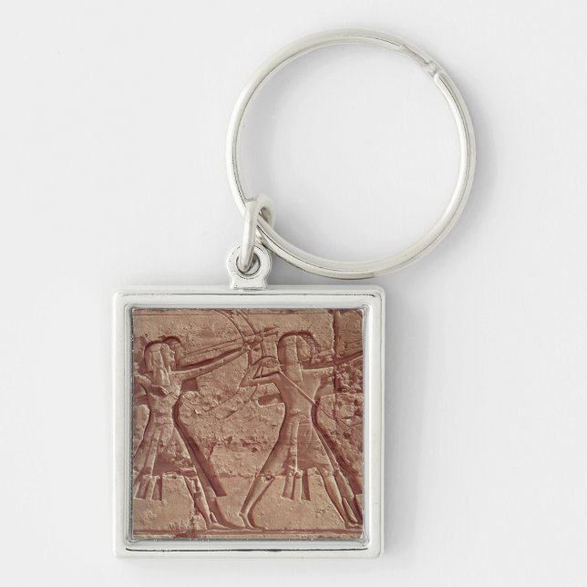 Archers, detail from the hunt of Ramesses III Keychain (Front)