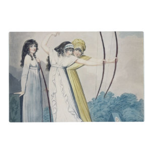 Archers, engraved by J.H. Wright (fl.1795-1838) an Placemat