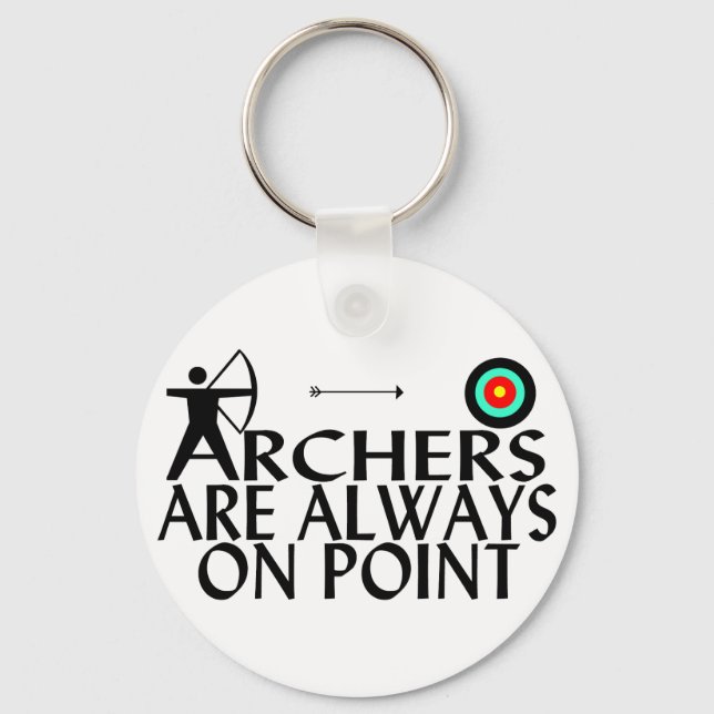 Archers On Point Keychain (Front)
