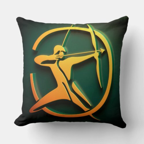 Archers Precision  Throw Pillow