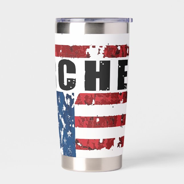 Archery American Flag Tumbler (Left)