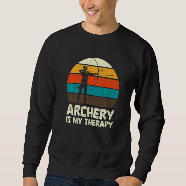 Archery Archer Bow Hunting Fun Sweatshirt (Front)
