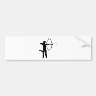 Archery archer bumper sticker