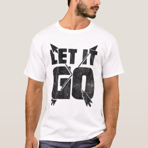 Archery Archer Let It Go Vintage Men Women Bow Hun T-Shirt