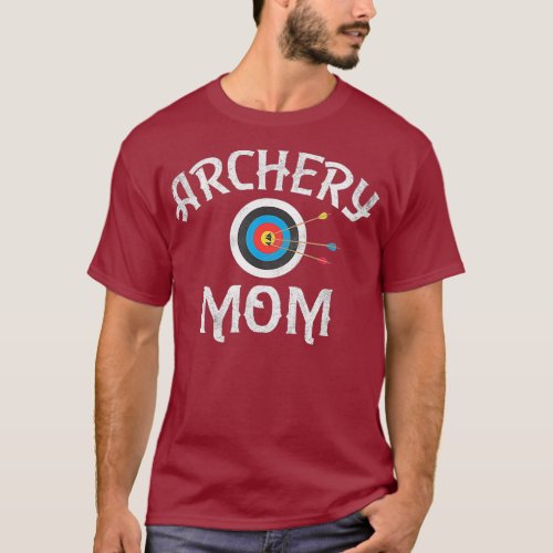 Archery Archer Mom Target Proud Parent Bow Arrow T_Shirt