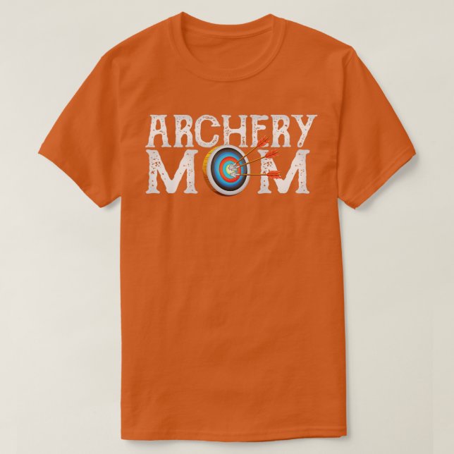 Archery Archer Mom Target Proud Parent Bow Arrow  T-Shirt (Design Front)