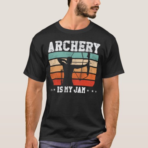 Archery Archery Is My Jam Retro Vintage Compound T_Shirt