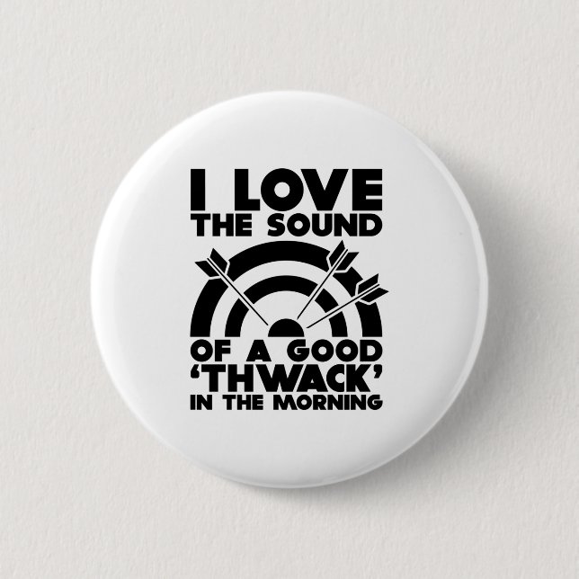 Archery | Arrows and Bows Archery Gift Button (Front)