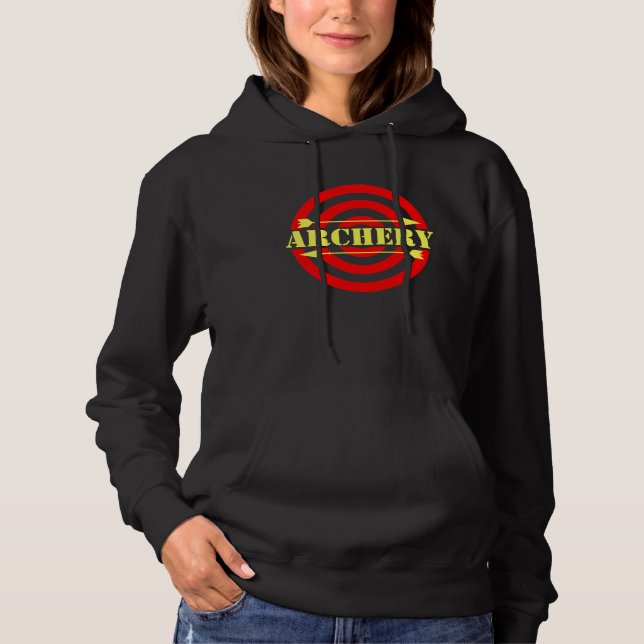 Archery Arrows Bow And Arrow Targets Archery Hoodie (Front)