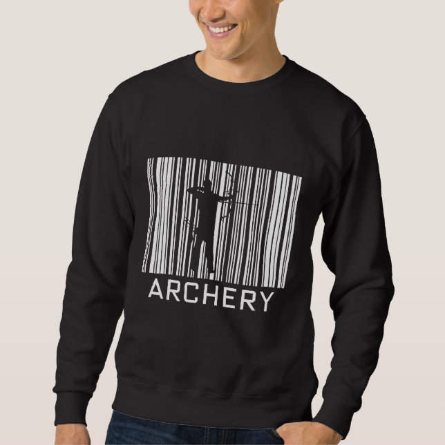 Archery Barcode Hobby And Sport  Idea Sweatshirt (Front)