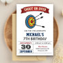 Archery Birthday Party Invitation