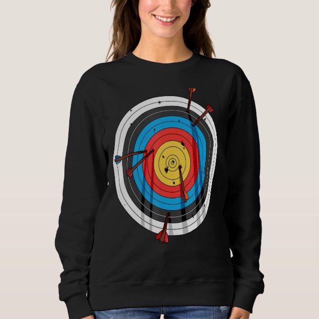 Archery Board Archer Arrows Bow Hunting Sweatshirt (Front)