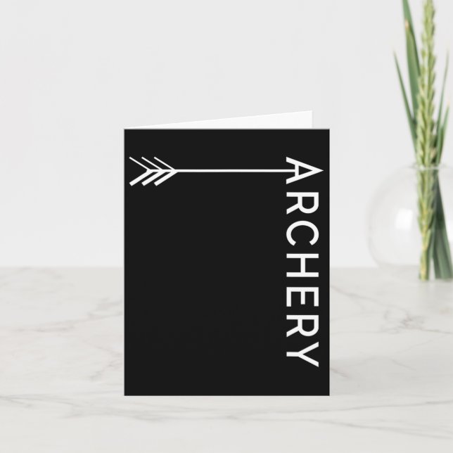 Archery Bow And Arrow Shooting Hunting Shirt Gift  Card (Front)
