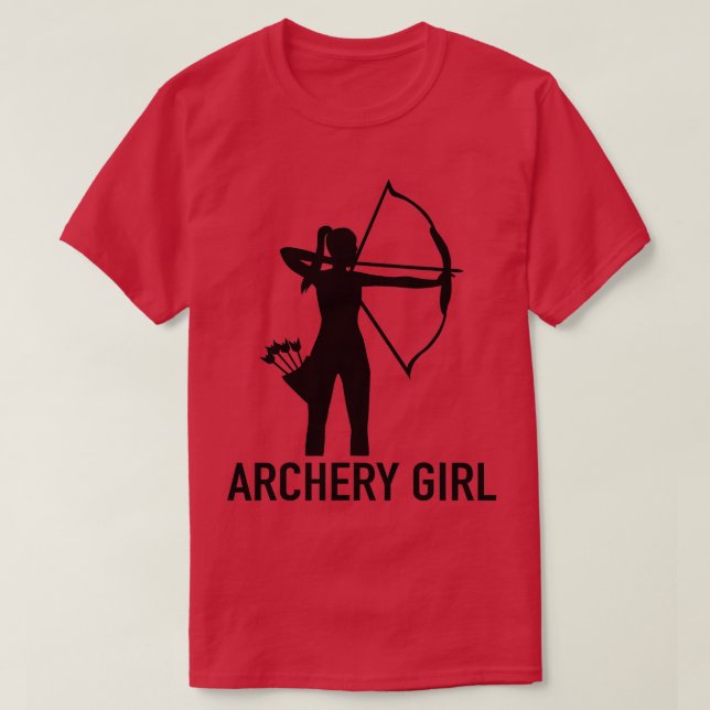 Archery Bow Arrow Archer GirlArchery Girl  T-Shirt (Design Front)