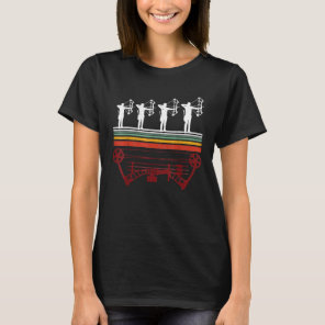 Archery Bow Sports Vintage Retro Figure Art Archer T-Shirt