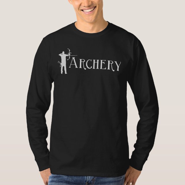 Archery   Bowman Archer Bow Hunting   Bowhunter T-Shirt (Front)