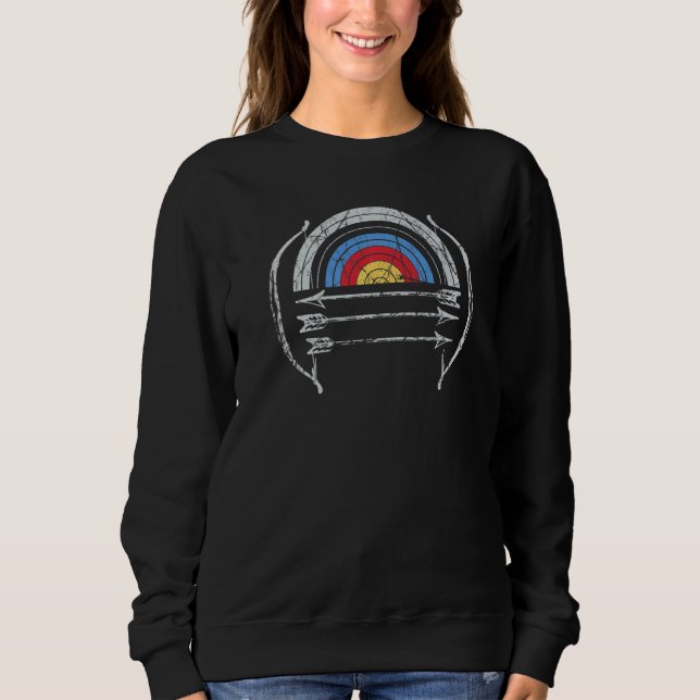 Archery Bowman Bowwman Bow Arrow Hunter Archer Sweatshirt (Front)