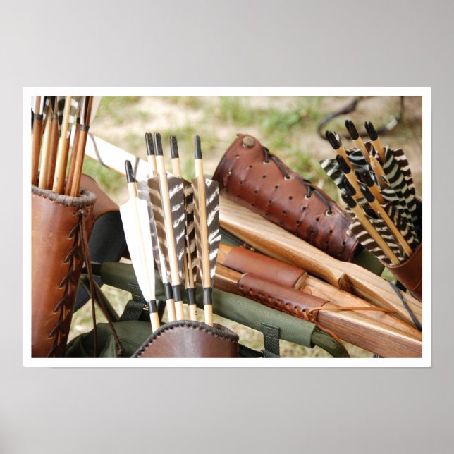 Archery Bows, Arrows and Quivers Poster (Front)