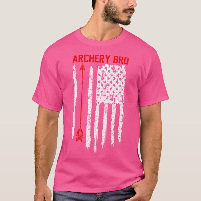 Archery Brother Proud Sports Family Usa American F T-Shirt (Front)