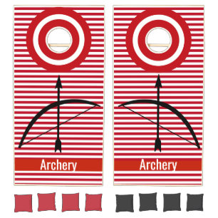 Archery Bullseye Design Cornhole Set