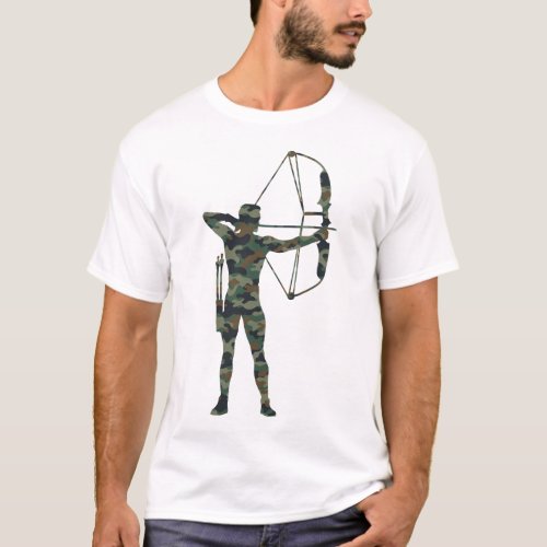 Archery Camouflage Archer Camo Camouflage Compound T_Shirt