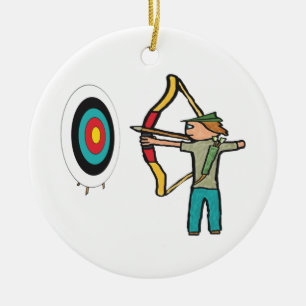 Archery Ceramic Ornament