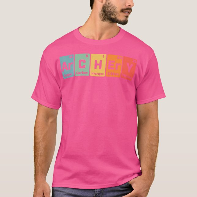 Archery Chemistry Periodic Table Of Elements Men A T-Shirt (Front)