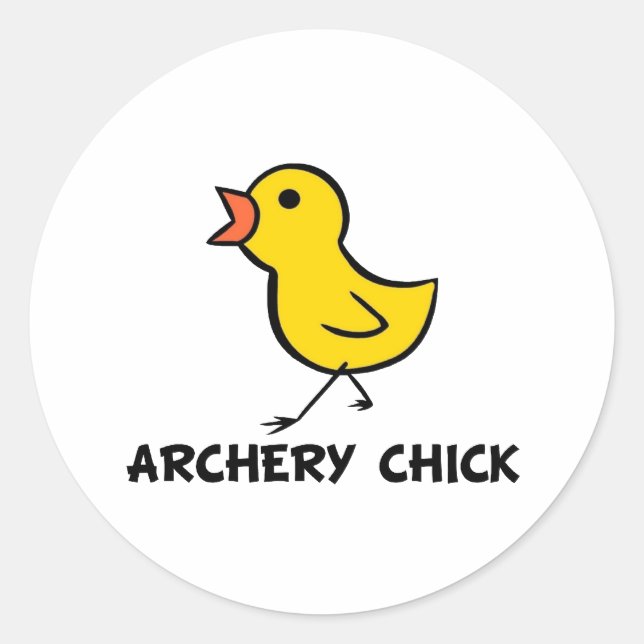 Archery Chick Sticker (Front)