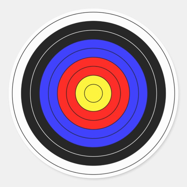 archery classic round sticker (Front)