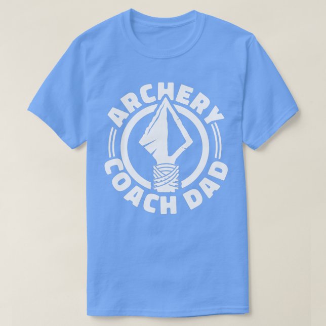 Archery Coach DadTargets Bow Arrows Trainer Archer T-Shirt (Design Front)
