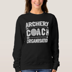 Archery Coach Organisation   Bowman Bow Arrows Arc Sweatshirt