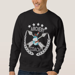 Archery Coach Unicorn Bow Hunting Arrows Hunter Ar Sweatshirt