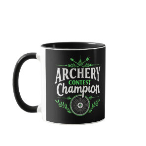 Archery Contest Champion Competition Bow And Arrow Mug