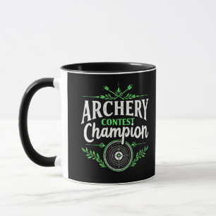 Archery Contest Champion Competition Bow And Arrow Mug