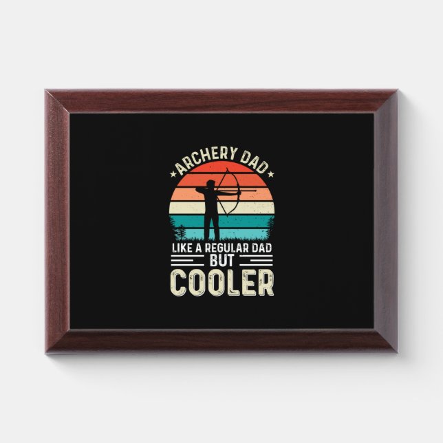 Archery Dad Award Plaque (Horizontal)