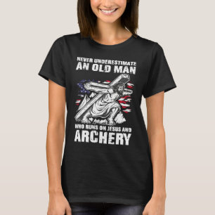 Archery Dad Christian Bow Hunting Grandpa T-Shirt