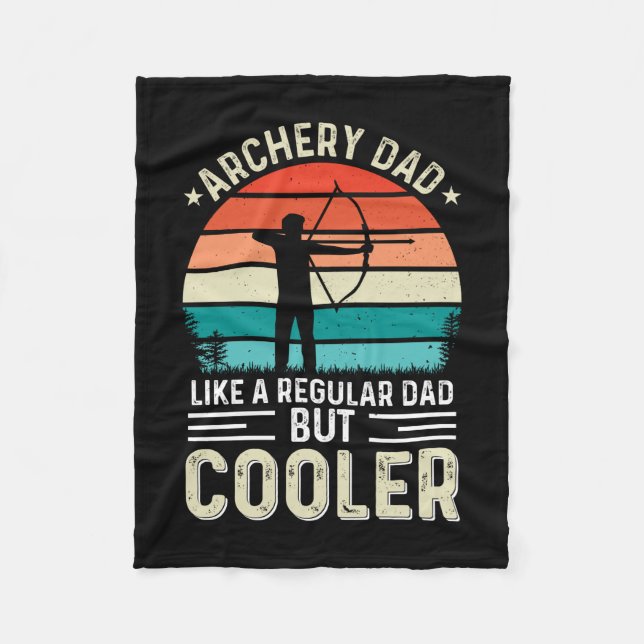Archery Dad Fleece Blanket (Front)