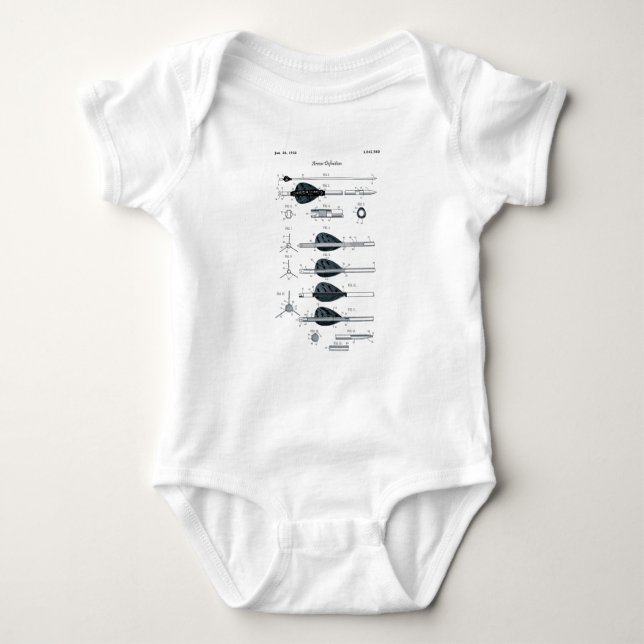Archery Definition Arrow Baby Bodysuit (Front)