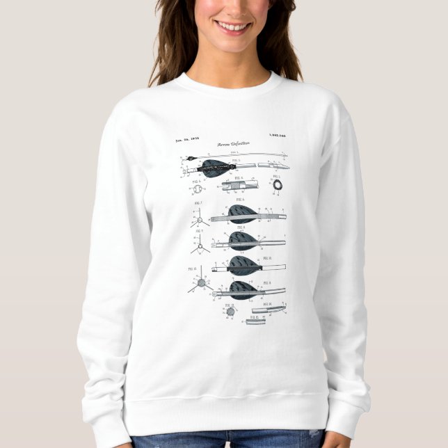 Archery Definition Arrow Sweatshirt (Front)