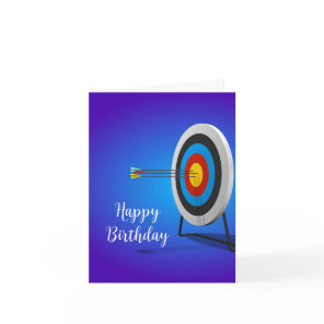 Archery Design Birthday Greeting Card